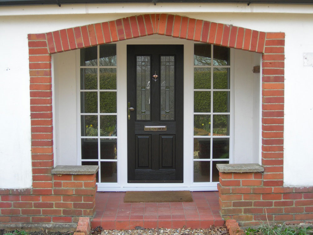 Three Counties Black Composite Door