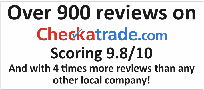 Three Counties Ltd receive 900 client reviews on Checkatrade, with an rating of 9.8