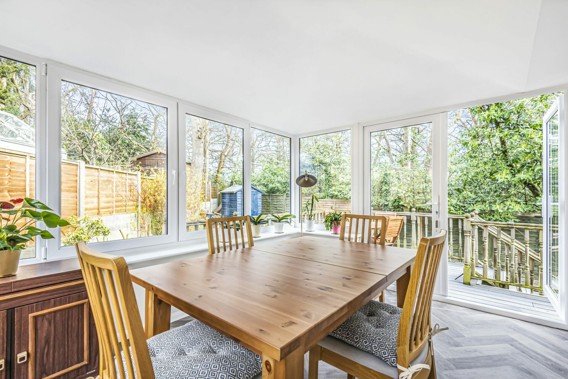 Interior of conservatory