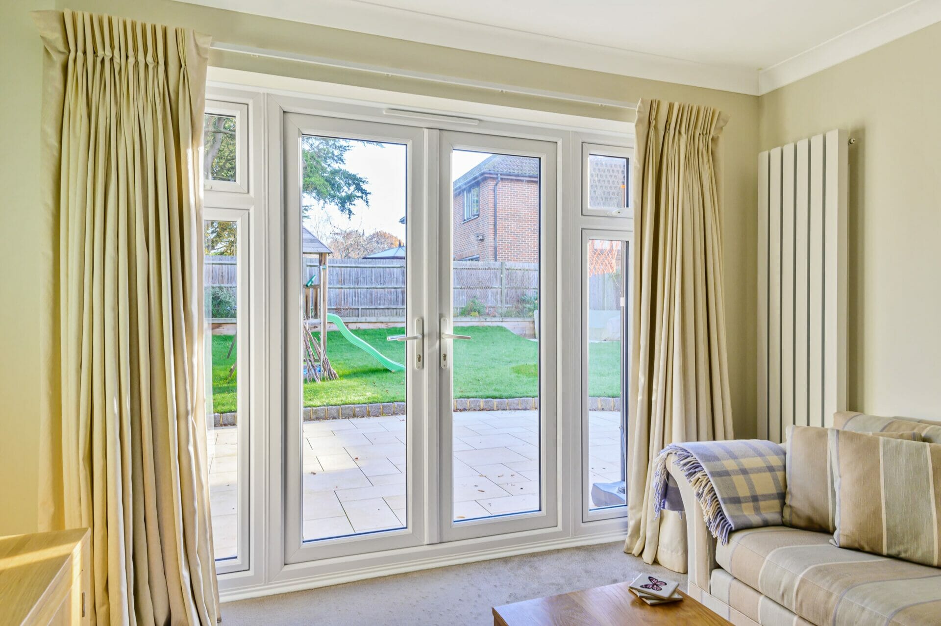 uPVC French doors, side panels - Three Counties