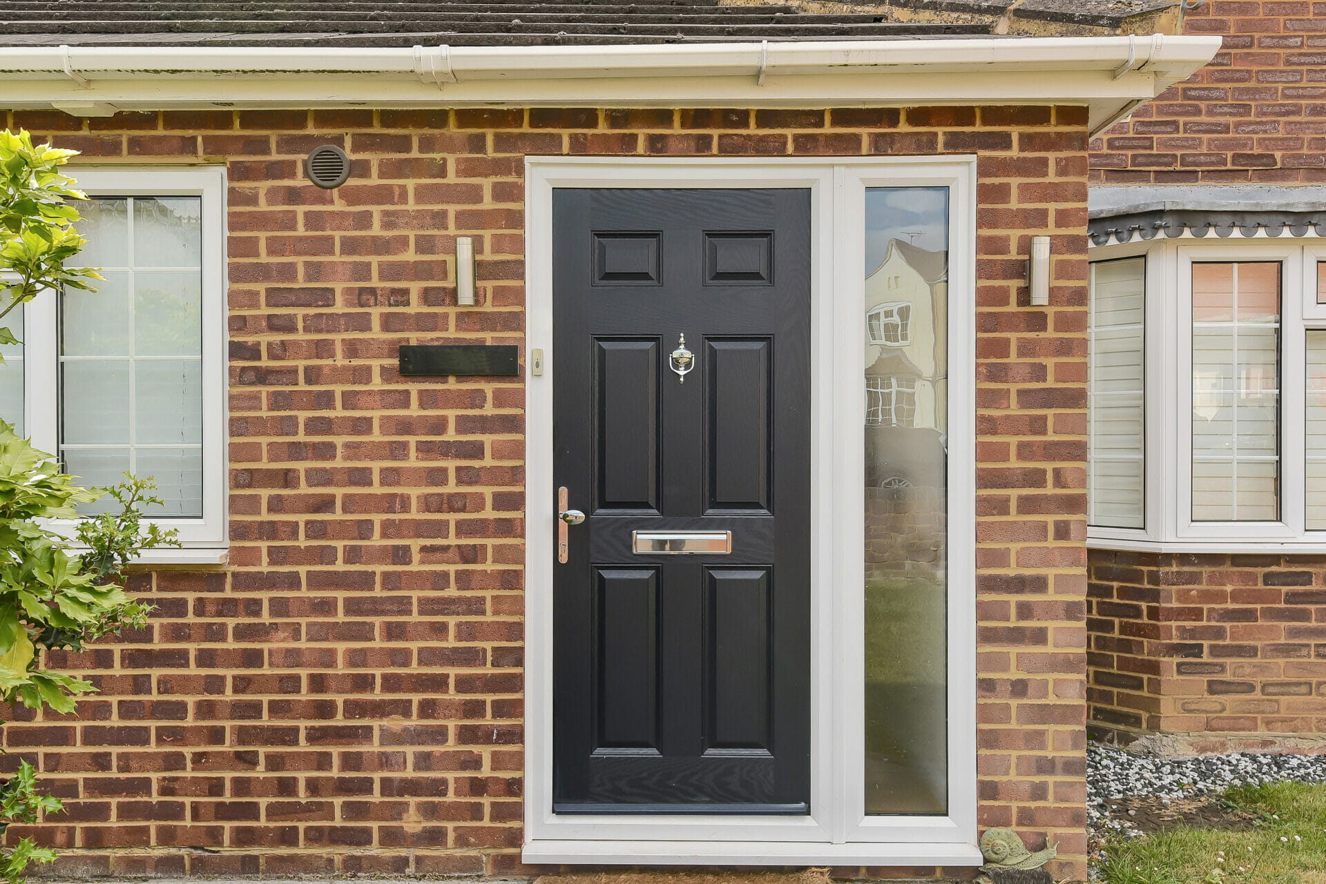 Door-Stop composite front door - Three Counties installation of composite front door with side panel.