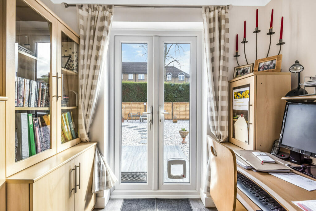 Duraflex uPVC French doors - Three Counties installation of uPVC French doors.