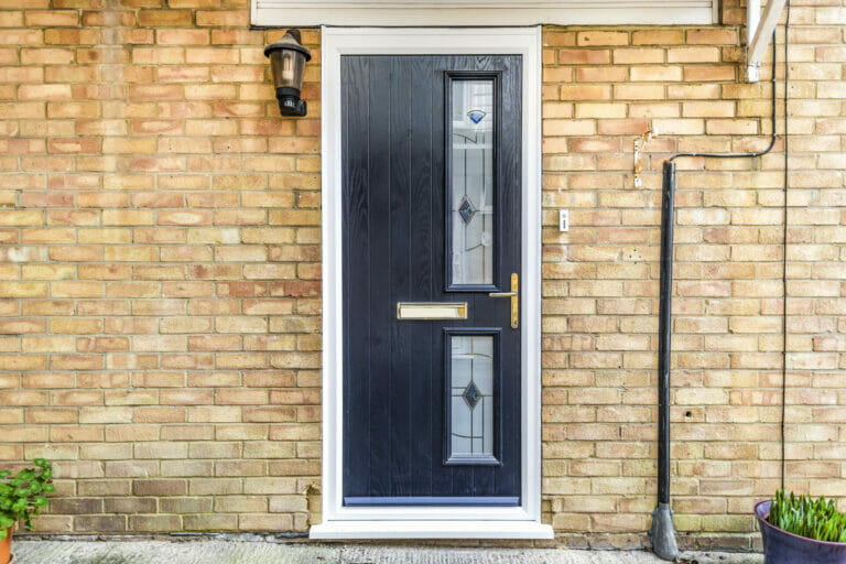 Door-Stop composite front door - Three Counties installation of composite front door.