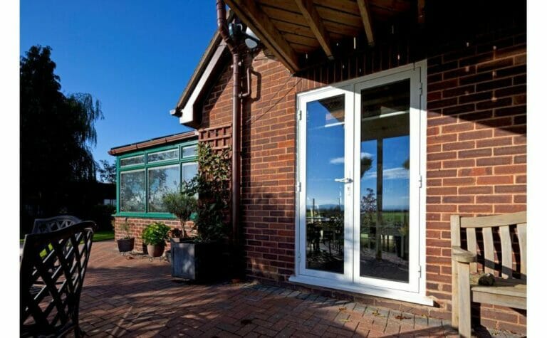 ALUK aluminium French Door - Three Counties installation of aluminium French doors.