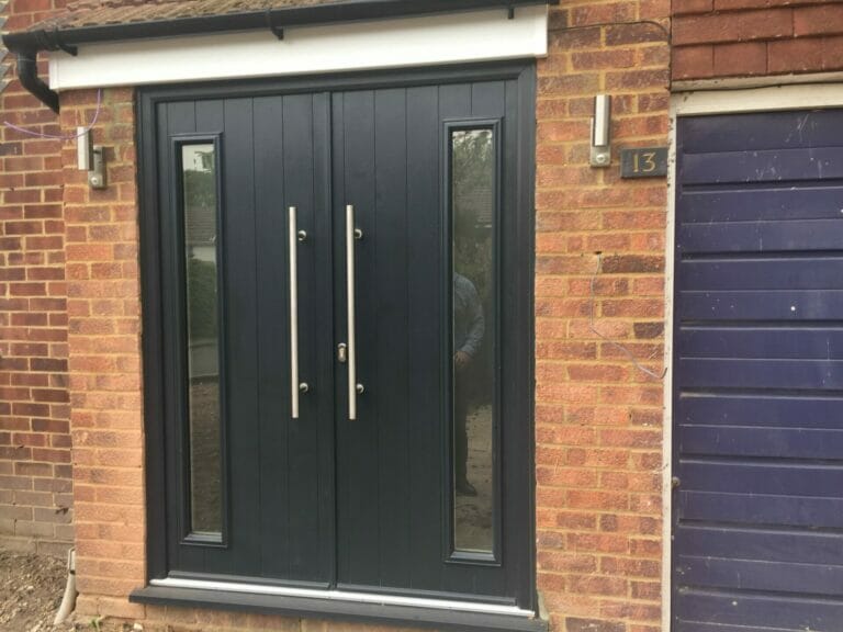 Solidor composite front doors - Three Counties installation of composite front doors.