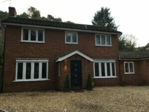 Duraflex uPVC flush casements - Three Counties installation of uPVC flush casement window. Pilot house front.