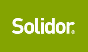 Solidor composite doors logo. Supplier of stunningly designed composite doors to Three Counties.