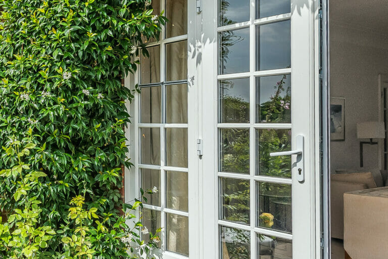 French patio doors in white, by Three Counties